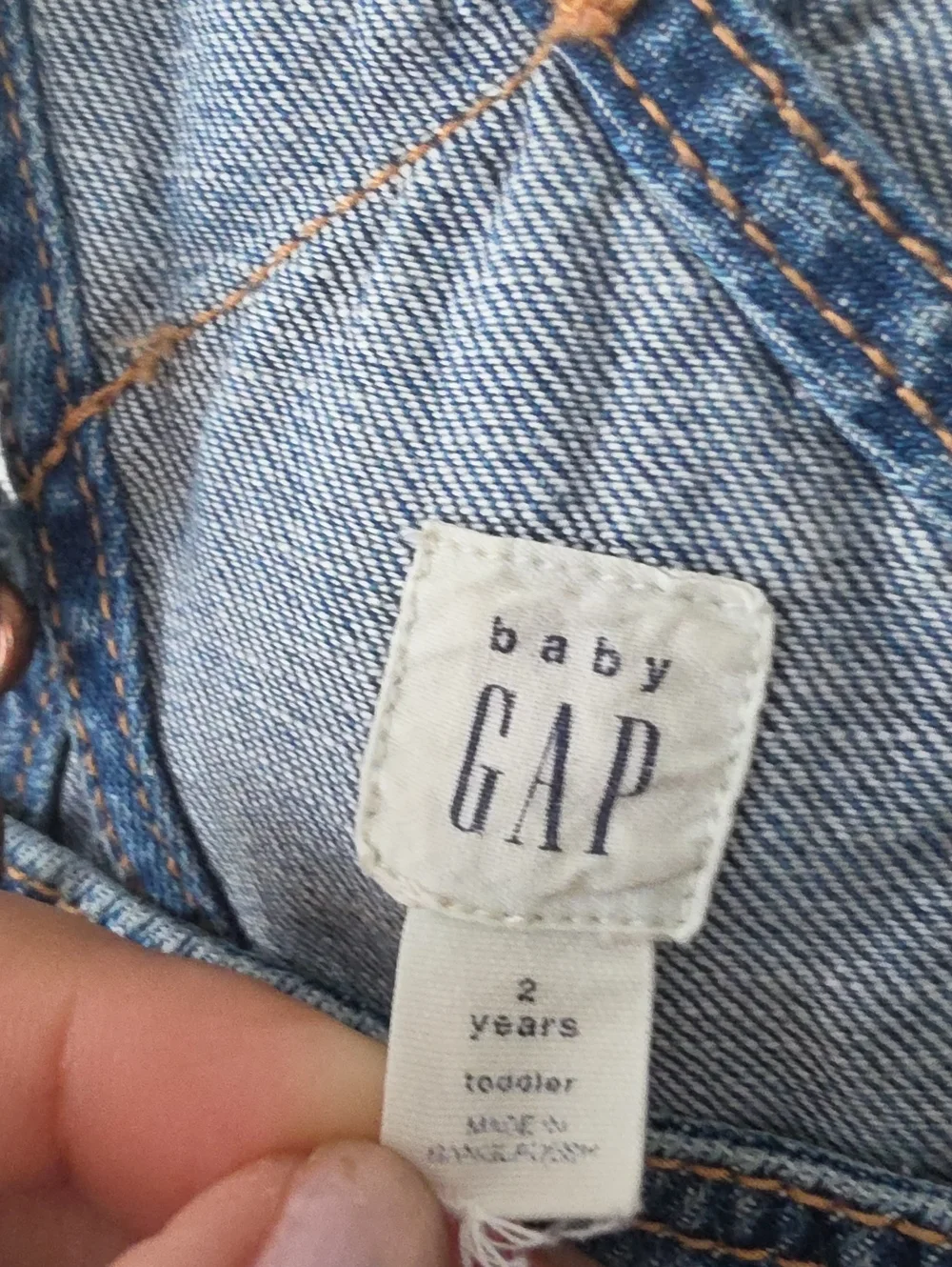 GAP Classic Light Blue Denim Overalls Size 2 Yrs